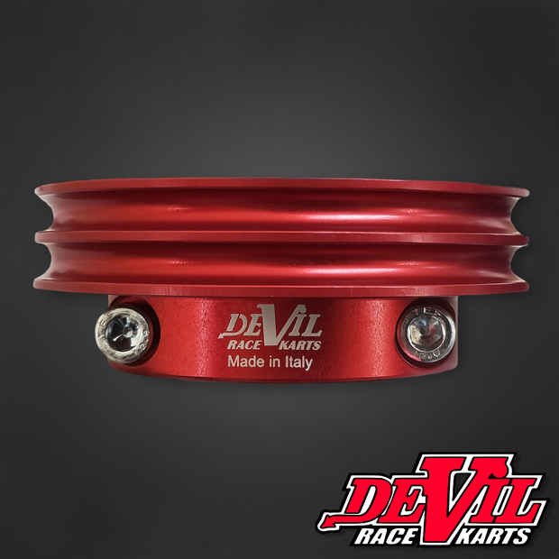 Water Pump Pulley- 40 mm Axle | Red | Edwards Kart Wheels