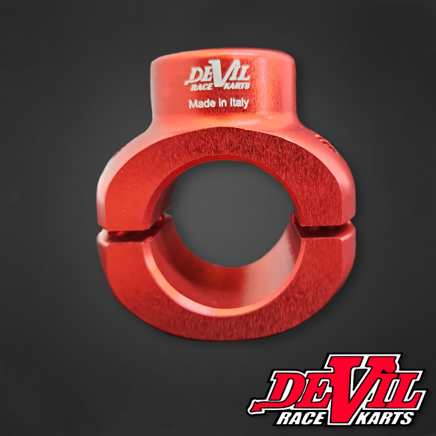 Chassis Clamp 28mm-Billet | Red | Edwards Kart Wheels